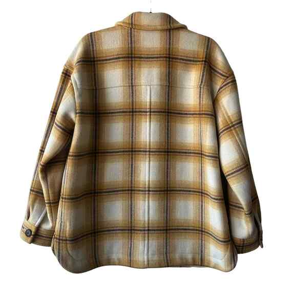 Madewell Walton Plaid Flannel Shirt Jacket Sz Medium in Berean Plaid NWT - Picture 5 of 7